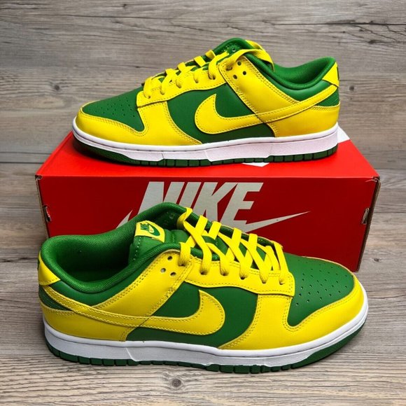 green yellow nike shoes